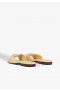 Women Flats | Schutz Shoes Lori Leather Sandal Beige