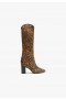 Women Maryana Boots | Schutz Shoes Maryana Leather Boot Animal Print