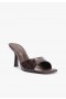 Women Mules | Schutz Shoes Posseni Leather Sandal Dark Brown