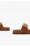Women Sporty Sandals | Schutz Shoes Enola Sporty Woven Leather Sandal Honey Peach