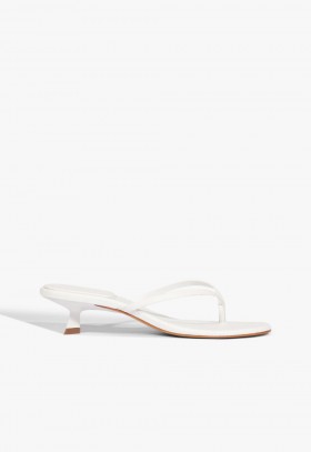 Women Mules | Schutz Shoes Carolyn Leather Sandal White