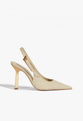 Women | Schutz Shoes Ciara Fabric Pump Beige