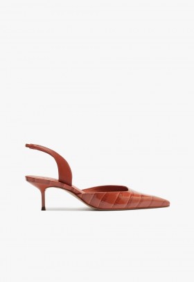 Women | Schutz Shoes Paola Mid Sling Pump Orange