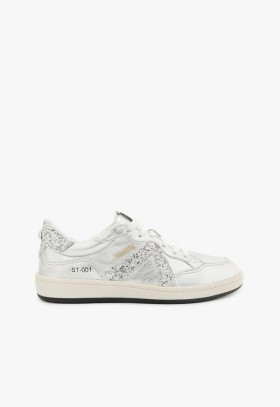 Women Sneakers | Schutz Shoes ST-001 Leather Sneaker Silver