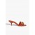 Women Mules | Schutz Shoes Olga Kitten Leather Sandal Orange