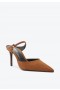  Feminino | Schutz Shoes Laura Mule Scarpin em Camurça Cor Caramelo