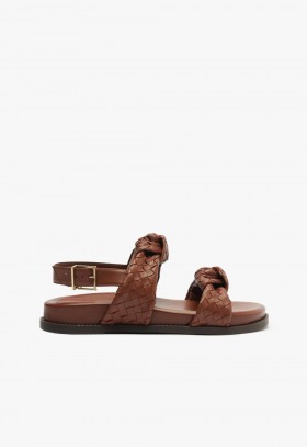  Sandals Spóirtiúla do Mhná | Schutz Shoes Kareena Knot Sporty Sandal Donn