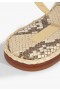  Scarpe basse da donna | Sandalo in pelle Annete con stampa animalier Schutz Shoes