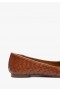 Ballerinasko til dame | Schutz Shoes Arissa Woven Leather Flat Honningfargen