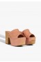 Dameslippers | Schutz Shoes Dalle Wave Suede Sandal Rosa