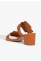  Dameslippers | Schutz Shoes Olga skinnsandaler brune
