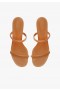  Dame Mules | Schutz Shoes Taliah Mid Nappa Leather Sandal Honningfargen