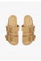  Sporty sandaler for kvinner | Schutz Shoes Enola Sporty Woven Leather Sandal Lys Beige