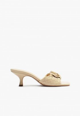 Dame Mules | Schutz Shoes Kareena Knot Mule Sandal Beige