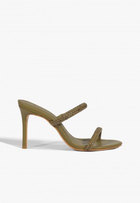 Dame Mules | Schutz Shoes Taliah Woven Sandal Grønn