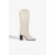  Dame Maryana-støvler | Schutz Shoes Maryana Block Crocodile-Embossed Leather Boot Eggshell