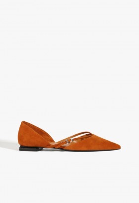  Baleriny damskie | Buty Schutz Rue Ballet Flat Brown