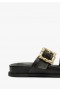  Dámske športové sandále | Schutz Shoes Enola Sporty Leather Sandal Black