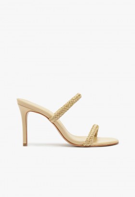 Dámske šľapky | Schutz Shoes Taliah Woven Sandal béžová