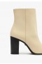  Dam Mikki Boots | Schutz Skor Mikki Block Bootie Beige
