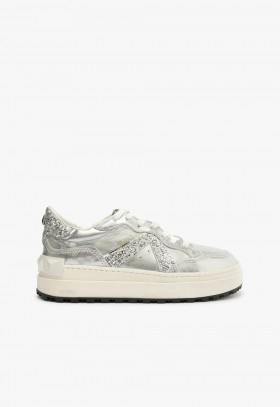 Dam Sneakers | Schutz Shoes ST-BOLD Lädersneaker Silver