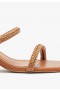 Dámské pantofle | Schutz Shoes Taliah Woven Mid Sandal Hnědé
