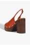  Dámské sandály s řemínkem | Schutz Shoes Rose Sling Leather Orange