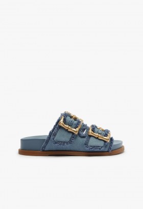 Dámské sportovní sandály | Schutz Shoes Enola Sporty Denim Sandal Letní džíny