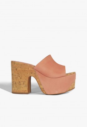 Naisten muulit | Schutz Shoes Dalle Wave -mokkanahkasandaalit pinkit