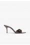  Mules pour femmes | Sandales en cuir verni Elodie de Schutz Shoes, marron foncé