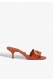 Mules pour femmes | Sandales en cuir orange Olga Kitten de Schutz Shoes