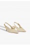  Femme | Escarpins Schutz Ciara mi-hauts en tissu beige