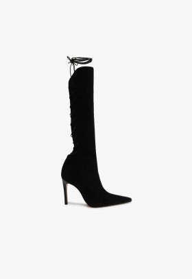  Bottes pour femmes | Bottes en daim noir Gwen de Schutz Shoes