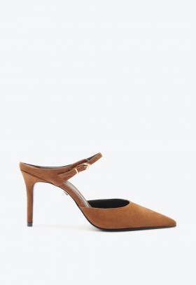 Femmes | Escarpins mule Laura en daim caramel de Schutz Shoes