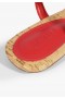 Damen-Ballerinas | Schutz Shoes Elsha Ledersandale Rot