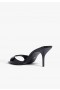  Damen-Pantoletten | Schutz Shoes Elodie Lackleder-Sandalen Schwarz
