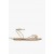  Damen-Ballerinas | Schutz Shoes Inez Specchio Ledersandale Gold