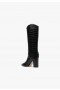  Γυναικείες Μπότες Maryana | Schutz Shoes Maryana Block Wide Crocodile Boot Μαύρες